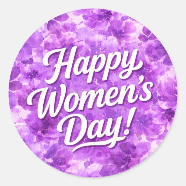 Adesivo Feliz Dia das Mulheres (Frente)