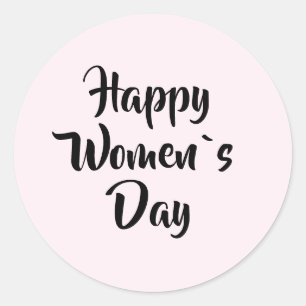 Adesivo Feliz Dia das Mulheres Rosa