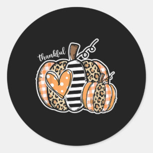 Adesivo Feliz Dia de Ação de Graças de Pumpkin