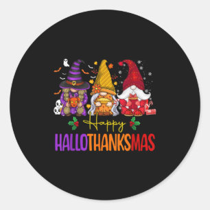 Adesivo Feliz Dia de Ação de Graças dos Gnomos de Hallotha