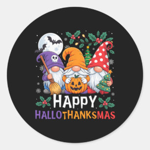 Adesivo Feliz Dia de Ação de Graças dos Gnomos de Hallotha