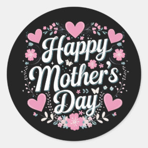Adesivo Feliz Dia de as mães, Bela Mãe, Avó