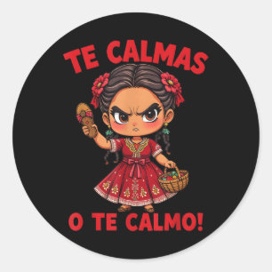 Adesivo Feliz dia de as mães Espanhol Mexicano Mãe Te Calm