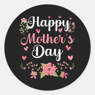 Adesivo Feliz Dia de as mães, Mamãe Frita, Mulher Frita Fo