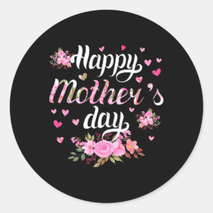 Adesivo Feliz Dia de as mães, Mamães, mulher linda vovó Fl