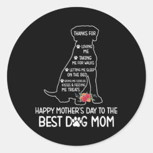 Adesivo Feliz Dia de as mães Para O Melhor Dia de as mães