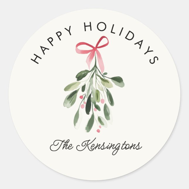 Adesivo Feliz Dia de Férias Mistura Nome da Família Person (Frente)