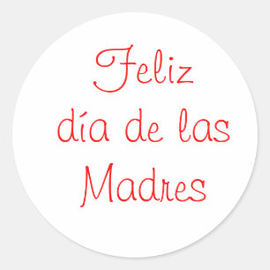 Adesivo Feliz dia de las Madres