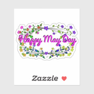 Adesivo Feliz Dia de maio