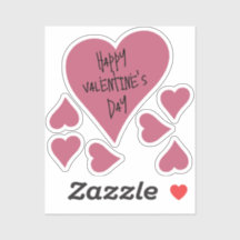 Feliz dia de os namorados cor-de-rosa com coloraçã