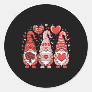Adesivo Feliz dia de os namorados Gnomos Coração Bonito Va