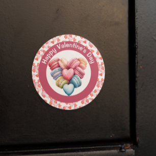 Adesivo Feliz dia de os namorados Macaron Heart