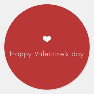 Adesivo feliz dia de os namorados minimalista