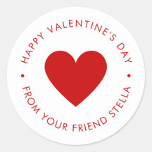 Feliz dia de os namorados Red Heart Kid's Cute Cus