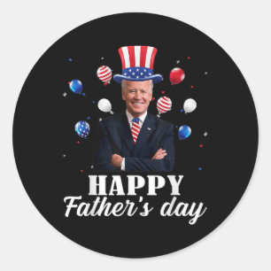 Adesivo Feliz Dia de os pais 4 De Julho Anti Joe Biden Sup