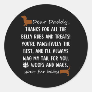 Adesivo Feliz Dia de os pais Para O Melhor Pai De Cachorro