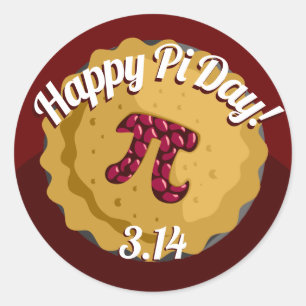 Adesivo Feliz Dia de Pi Picoteiros Engraçados