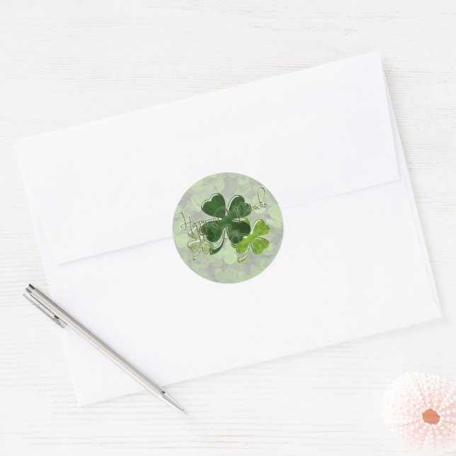 Adesivo Feliz Dia de São Patrício (Envelope)