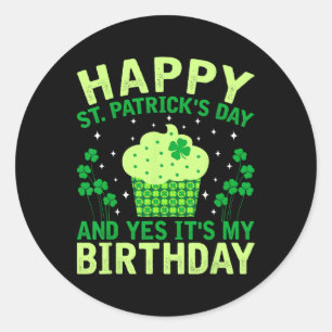 Adesivo Feliz Dia de São Patrício Aniversário Saint Paddys