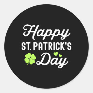 Adesivo Feliz Dia de São Patrício Shamrock Lucky Womens