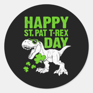 Adesivo Feliz Dia de São Patrício Trex Dia de São Patrício