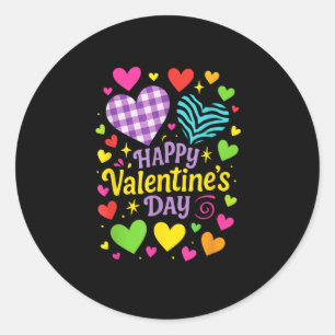 Adesivo Feliz Dia de São Valentim - Corações Amor