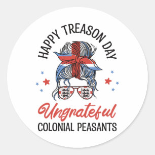 Adesivo Feliz Dia de Traição Ingrata Camponeses Coloniais 