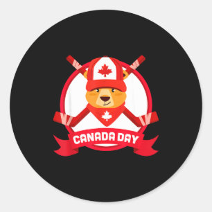 Adesivo Feliz Dia do Canadá Design Engraçado Groundhog Can