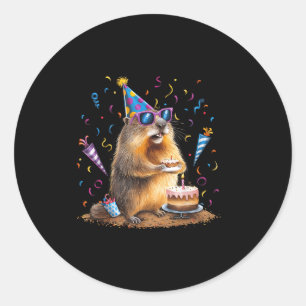 Adesivo Feliz Dia do Groundhog 12 Fev Ground Hog Com Anive