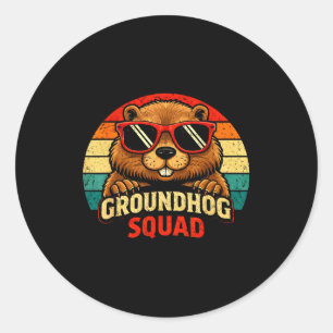 Adesivo Feliz Dia do Groundhog 2026 Celebração Engraçado G