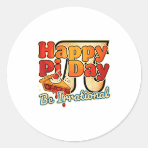 Adesivo Feliz Dia do Pi Seja Irracional Número Símbolo Pi