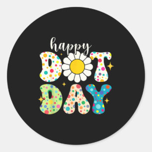Adesivo Feliz Dia do Ponto Divertido Para Crianças Dia do