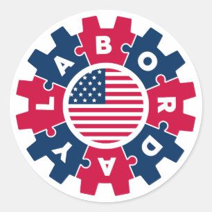 Adesivo Feliz Dia do Trabalho