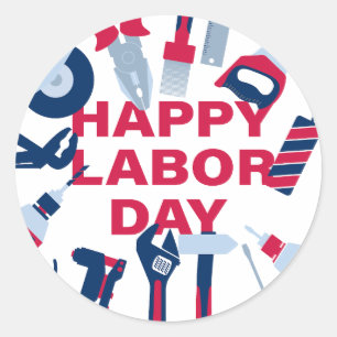 Adesivo Feliz Dia do Trabalho Fim de Semana