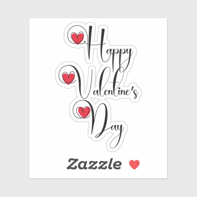 Adesivo Feliz Dia dos Namorados (Folha)