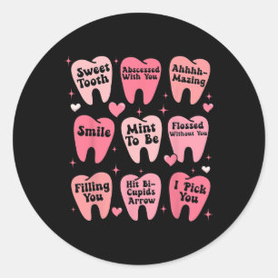Adesivo Feliz Dia dos Namorados Dentista Dentes Dente Engr