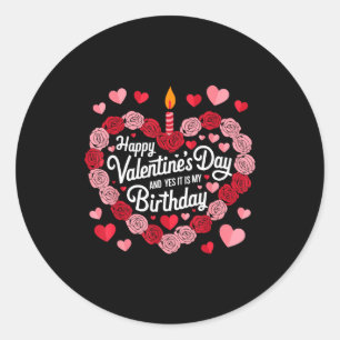 Adesivo Feliz Dia dos Namorados E Sim É Meu Aniversário Va