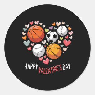 Adesivo Feliz Dia dos Namorados Futebol de basquete