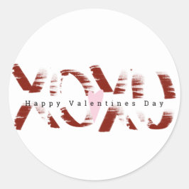 Adesivo Feliz Dia dos Namorados Minimalista Letreiro Grung
