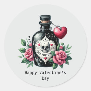 Adesivo Feliz Dia dos Namorados Poção de amor gótica