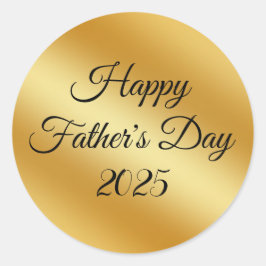 Adesivo feliz dia dos pais 2026,metal minimalista dourado