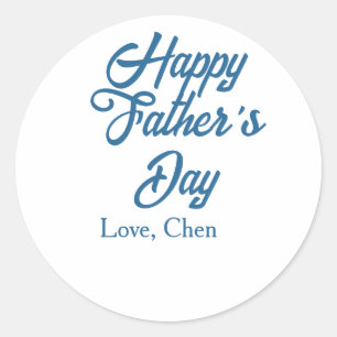 Adesivo Feliz dia dos pais nome cinza amor melhor papai de