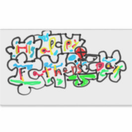 Adesivo Feliz Dia dos Pais Puzzle arte 