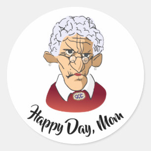 Adesivo Feliz Dia, Humor do Dia da Mãe