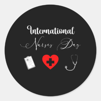 Adesivo Feliz Dia Internacional das Enfermeiras - 12 de ma