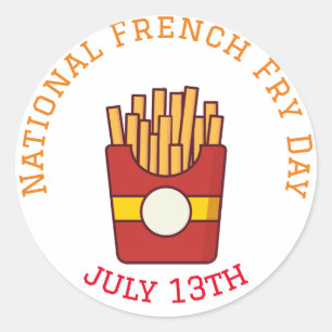 Adesivo Feliz Dia Nacional da Frente Francesa 13 de julho