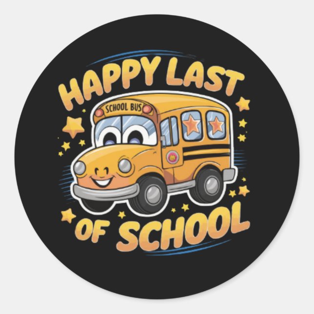 Adesivo Feliz dia passado da escola (Frente)