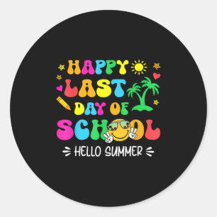 Adesivo Feliz Dia Passado Da Escola Alô Estudantes De Verã