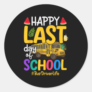 Adesivo Feliz Dia Passado De Condutor De Ônibus Escolar Ve