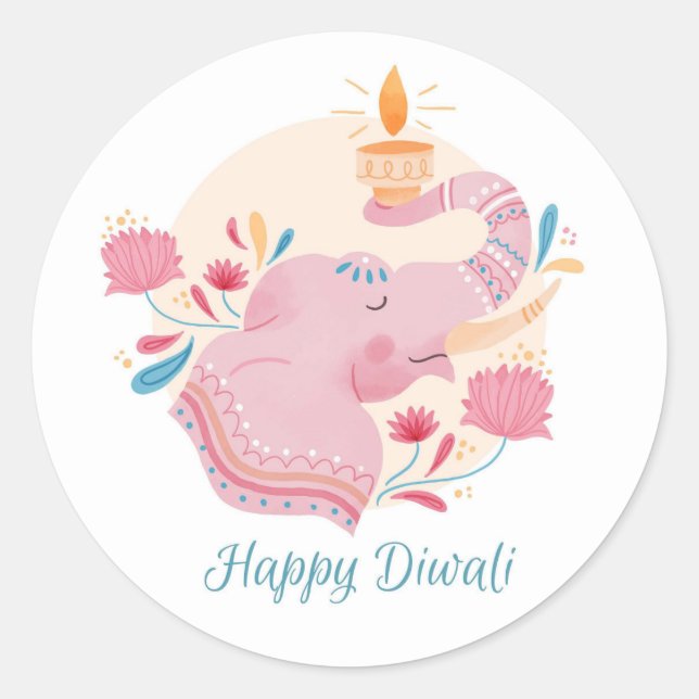 Adesivo Feliz Diwali (Frente)